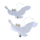 Bird Repellent Reflective Scare Discs Set of 8 Pieces, Hanging Owl Decor
