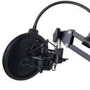NB-35 Microphone Scissor Arm Stand and Table Mounting Clamp&NW Filter Winds