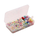 200Pcs 1 Box Mix Colors Acrylic Charm Jewelry Loose Beads for Kids Craft DIY