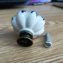 Pumpkin Shaped Ceramic Pull Handle Knob Retro Door Drawer Cabinet Cupboard