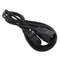 Black PVC C14 Male to C13 Female C14-C13-Cable 3.3ft 3 Prong 0.75 Square