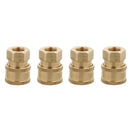 4x Solid Brass Quick Release Connector Pressure