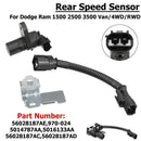 970-024 Abs Wheel Speed Sensor Rear Differential for Dodge Ram 1500 2500 35 Q4S6
