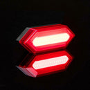 USB Rechargeable COB IPX5 Waterproof Bicycle Tail Rear Light Warning Light