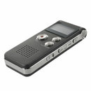 8GB LCD 650Hr Digital Audio Recorder Dictaphone MP3 Rechargeable Spy W2X3