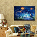 Halloween 5D Full Drill Round Diamond Painting DIY Embroidery Set Art Craft