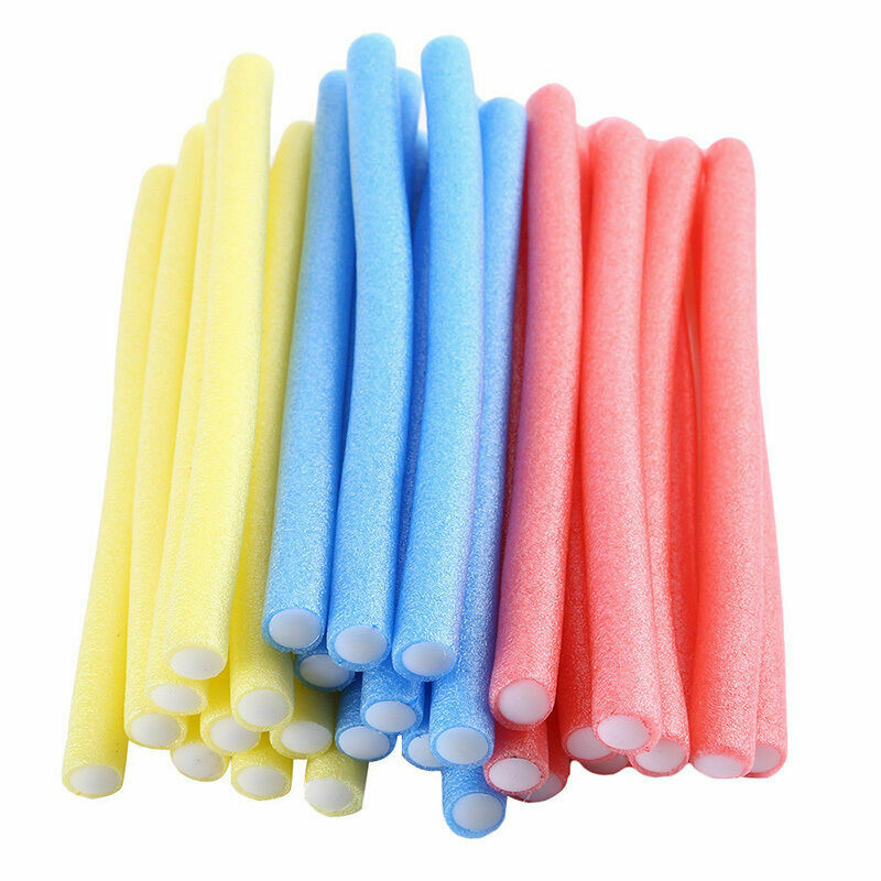 10PCS Curler Maker Soft Foam Bendy Twist Curls Tool Styling Hair_Roller DIY H8W4