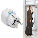 Portable CA UK US AU to EU European Power Socket Plug Travel Converter Adap Z0B9