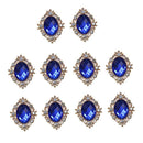 30pcs 3 Colors Rhinestone Cabochons Flat Back Embellishments for Wedding DIY