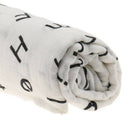 Cotton Lange New born Swaddle Blanket Sleeping bag 110 cm x 110 cm- Letters B3N4