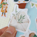 46pcs Colorful Life DIY Diary Album Stickers Paper Labels Gifts Packaging  OZ
