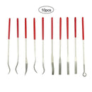 10 Pcs Diamond Coated Rifler File Set Watch Jewelry Files Tools Assorted Mi C3I1