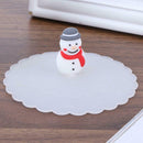 Silicone Transparent Snowman Insulation Cup Cover Tea Coffee Sealing Lid A