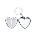 Metal Heart Travel Pill Box Medicine Container Case Storage Holder Keychain A Kw