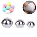 6pcs/3 set Bath Bombs Aluminum Alloy Bath Bomb Mold Ball Shape DIY Bathing To`US