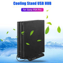 Vertical Stand Cooling Fan Dock w/3 SB HUB for Playstation PS4 Pro Console