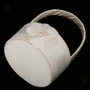 2pcs Champagne Chic Flower Round Flower Girl Bridesmaid Basket Wedding Party