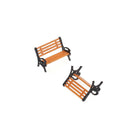 People Figures Bench Models 1:100 Lamppost Lights for Garden Park Landscape