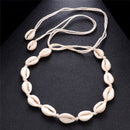 Stylish Beach Bohemian Sea Shell Pendant Chain Choker Necklace ME