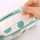 Function School Pencil Case & Bags Large Capacity Canvas Bag Pen Zipper Box