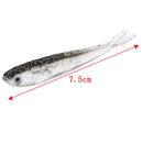10Pcs 80Mm Soft Fishing Lure Tiddler Swimbait Artificial Bait Tackle Minnow  Z