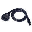 OBD2 OBDII Diagnostic Tool USB OBD2 OBDII Interface Transparent Cable 1M