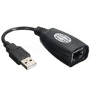 USB 2.0 to CAT5 CAT5e CAT6 RJ45 LAN Modem Extension Adaptor Cable Converter A8P4