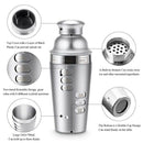 Cocktail Shaker Stainless Steel 24Oz Bar Set Kit 3Pcs Cocktail Shakers with U7B2