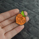 Creative Cartoon Fruit Orange Brooch Jacket Enamel Pin Badges Jewelry Gift
