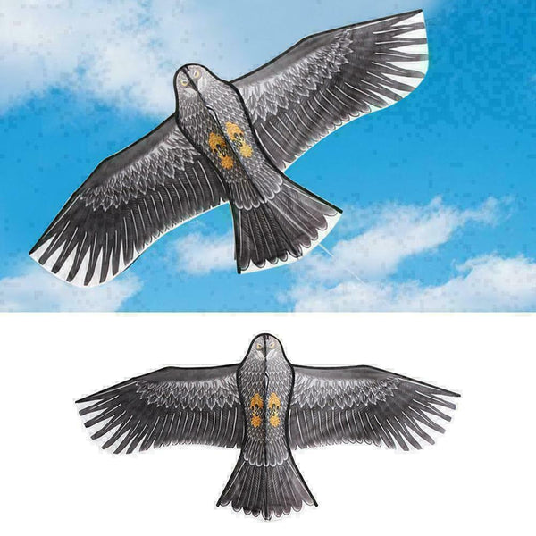 Black Eagle Kite With 30m Kite Handle Line Outdoor Sports Toys Flying Kites M1B5