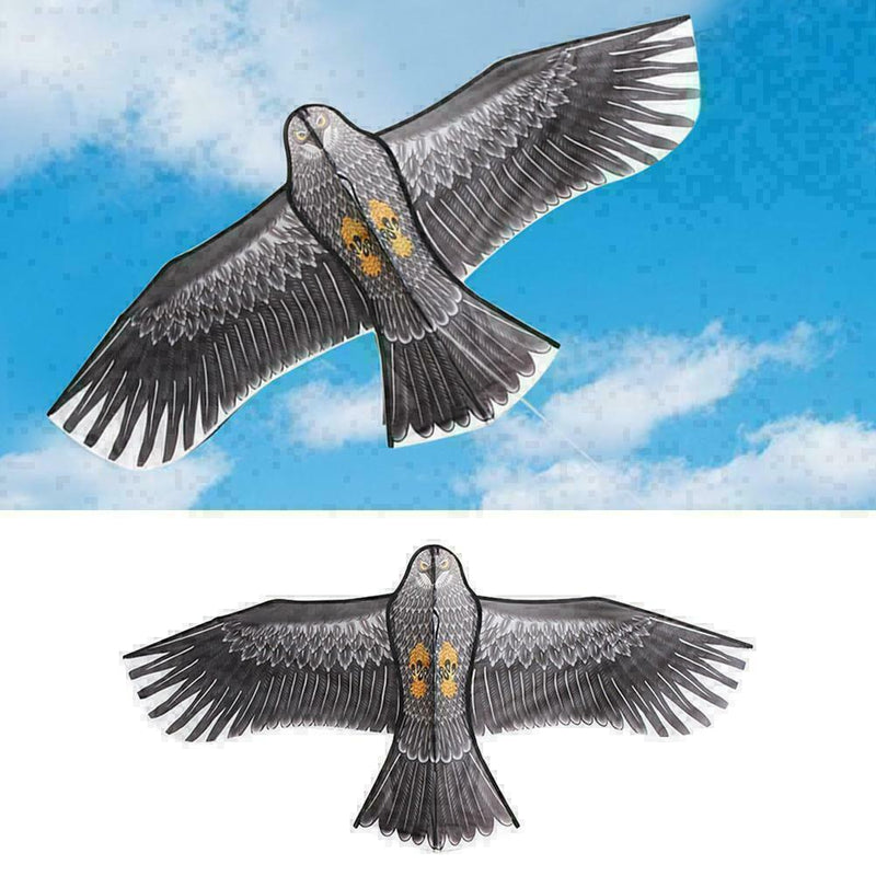 Black Eagle Kite With 30m Kite Handle Line Outdoor Sports Toys Flying Kites M1B5