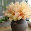Orange Artificial Plastic Small Leaves Plant Eucalyptus Grass Home Wedding Decor