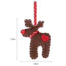 Christmas Tree Decor Felt Elk Gingerbread Man Pendant Hanging Ornament (B)