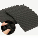 6PCS Black Acoustic Eggshell Foam Sound Absorption Treatment Panel Tile 40X