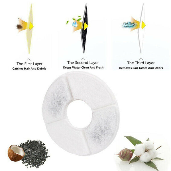 5Pcs Pet Water Dispenser Replacement Filters Activated Carbon ReplacementSEAU