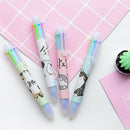 6 in 1 Ballpoint Pen Multicolor Press Ball Pen Office School Stationery SuppliME