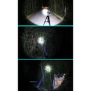 LED Flashlight Signal Torch 4-Color Light Rechargeable Lantern Fishing