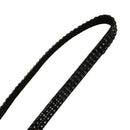 Black Strap Lanyard Bling Rhinestone Crystal Custom for ID Badge Key Ring