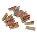 50x Colors Mini Wooden Craft Pegs Clothes Paper Photo Clothespin Clips 35mm
