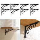 8Pcs European Wall Shelf Bracket Corner Brace Storage Display Book Shelf Rack
