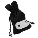 Portable Cloth Storage Bag Drawstring Makeup Pouch Holder Organizer(Black) A