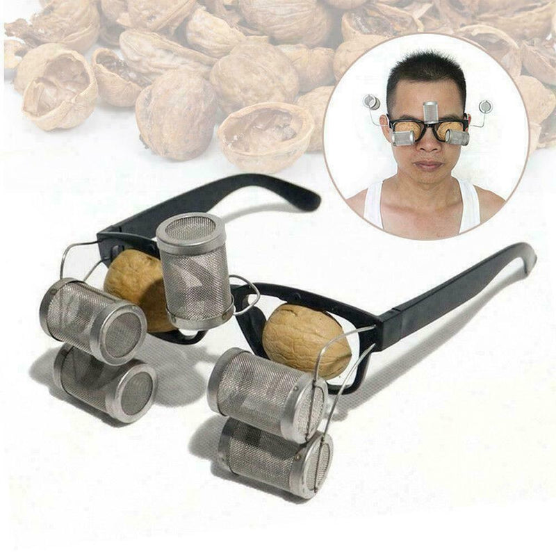 Eyes Moxa Burner Glasses Roll Holder Stick Moxibustion Therapy Walnut Tool- G6N3