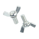 10Pcs M6*8~20mm Butterfly Wing Screws Thumb Screws Wing Bolts Kit - Zinc Plated