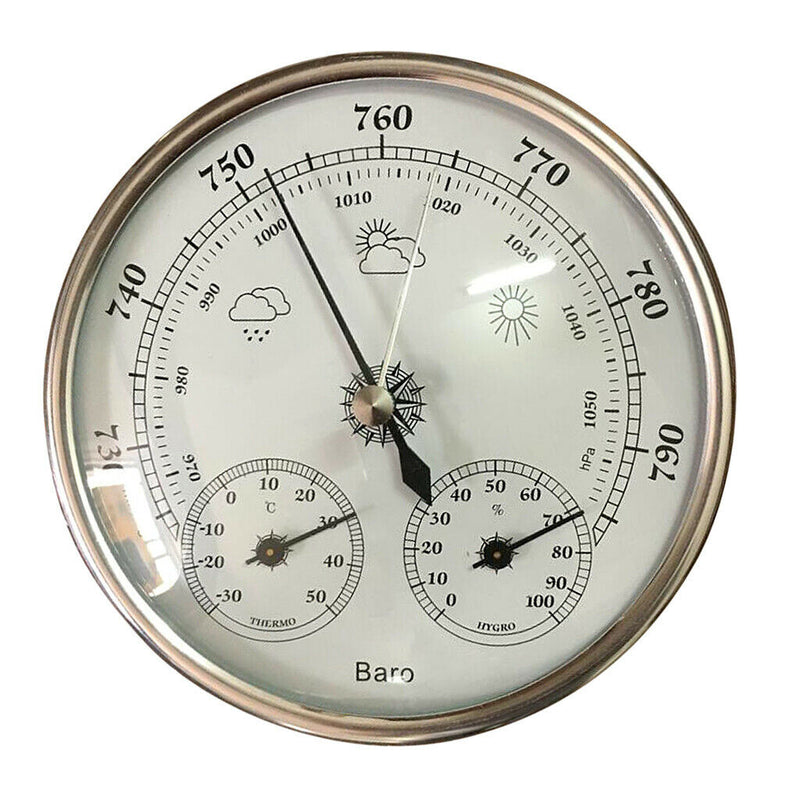 Weather Station 3 in 1 Indoor Thermometer Hygrometer Barometer Temperature
