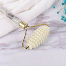 1xNatural Jade Stone Face Massager Roller Spa Head Neck Facial Beauty Tool .AU