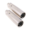 2x XLR Male to RCA Female Plug 3Pin Audio Cable Microphone Mic DJ Adapter