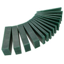15-Piece Dark Green Jewelry Pattern Making Carving Melting Hard Wax Block