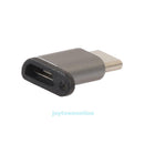 6pc Aluminum USB 3.1 Type C Male to Micro USB Female Adapter Converter Connector