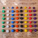 7Pcs D10 Multi-Sided Gem Dice Die for RPG Dungeons & Dragons DND D&D Game Set MO