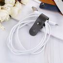 8pcs/set leather earphone winder cable cord organizer holder for mobile phoneJ&M